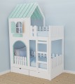 Zamek z drabinką - miętowy