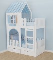 Zamek z drabinką - niebieski