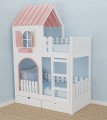 Zamek z drabinką - różowy